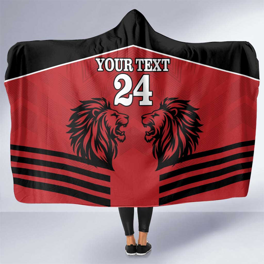 Custom Kenya Rugby Hooded Blanket African Lion Unique Style