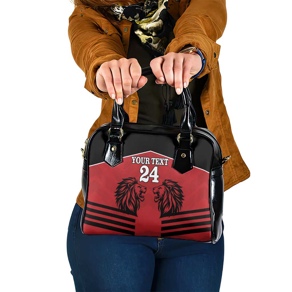 Custom Kenya Rugby Shoulder Handbag African Lion Unique Style