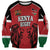 Custom Kenya Rugby Sweatshirt African Lion Unique Style - Wonder Print Shop