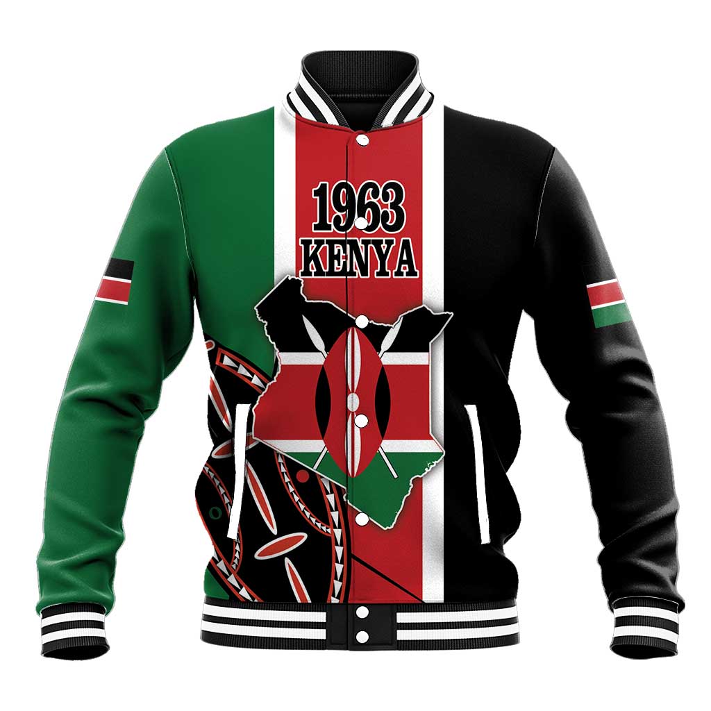 Personalized Kenya Independence Day Baseball Jacket Let Us All Pull Together - Wonder Print Shop