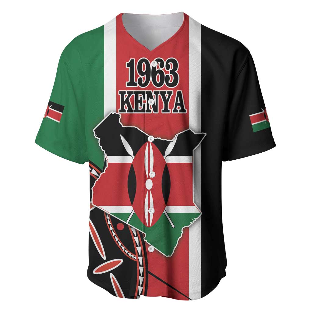 Personalized Kenya Independence Day Baseball Jersey Let Us All Pull Together - Wonder Print Shop