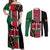 Personalized Kenya Independence Day Couples Matching Off Shoulder Maxi Dress and Long Sleeve Button Shirt Let Us All Pull Together - Wonder Print Shop