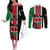 Personalized Kenya Independence Day Couples Matching Off The Shoulder Long Sleeve Dress and Long Sleeve Button Shirt Let Us All Pull Together