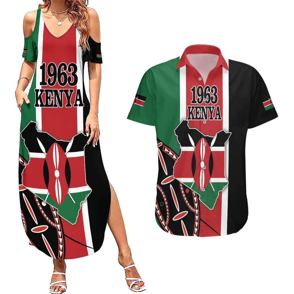 Personalized Kenya Independence Day Couples Matching Summer Maxi Dress and Hawaiian Shirt Let Us All Pull Together - Wonder Print Shop