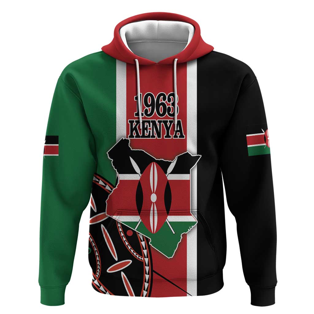 Personalized Kenya Independence Day Hoodie Let Us All Pull Together