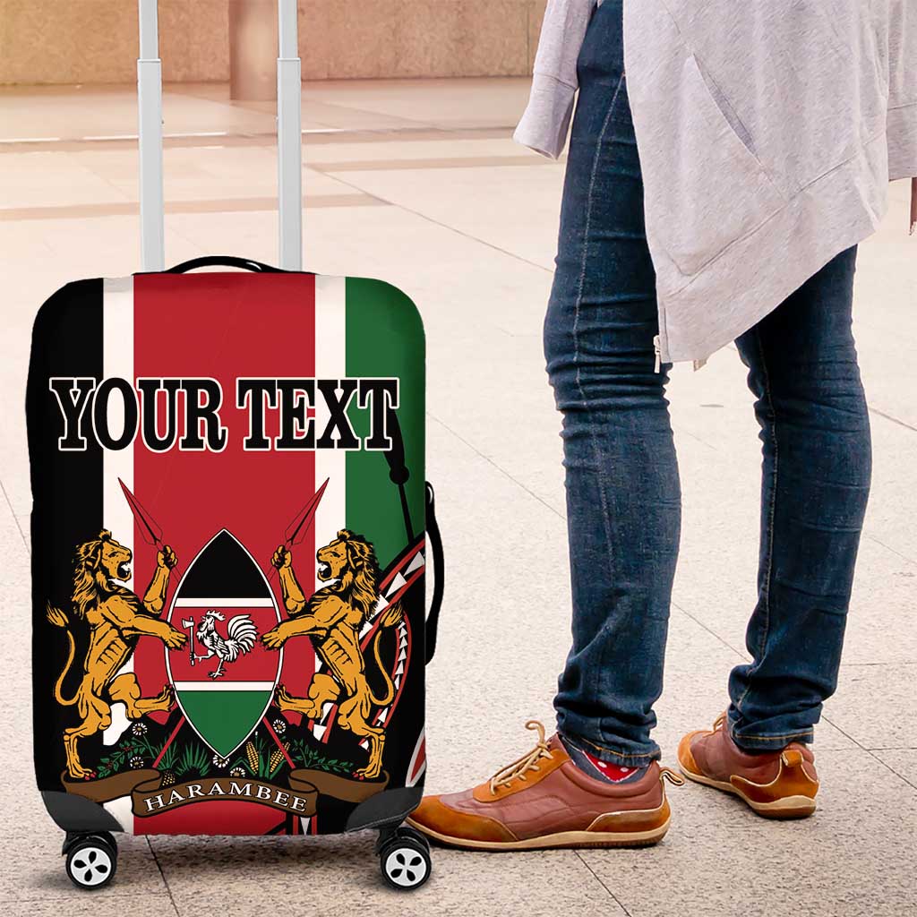 Personalized Kenya Independence Day Luggage Cover Let Us All Pull Together - Wonder Print Shop