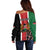 Personalized Kenya Independence Day Off Shoulder Sweater Let Us All Pull Together - Wonder Print Shop