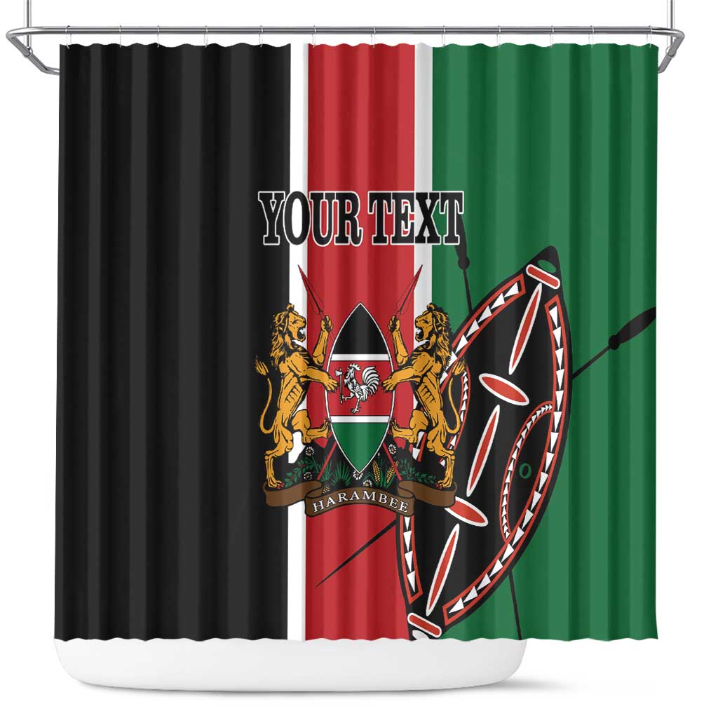 Personalized Kenya Independence Day Shower Curtain Let Us All Pull Together