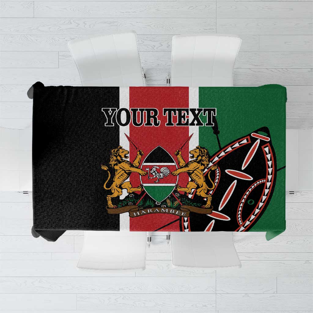 Personalized Kenya Independence Day Tablecloth Let Us All Pull Together - Wonder Print Shop