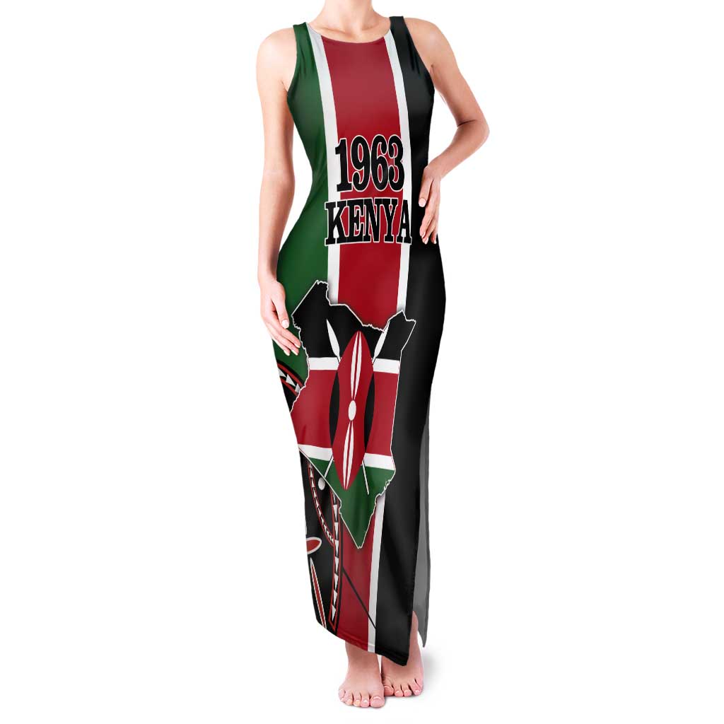 Personalized Kenya Independence Day Tank Maxi Dress Let Us All Pull Together - Wonder Print Shop