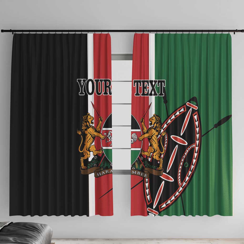 Personalized Kenya Independence Day Window Curtain Let Us All Pull Together - Wonder Print Shop