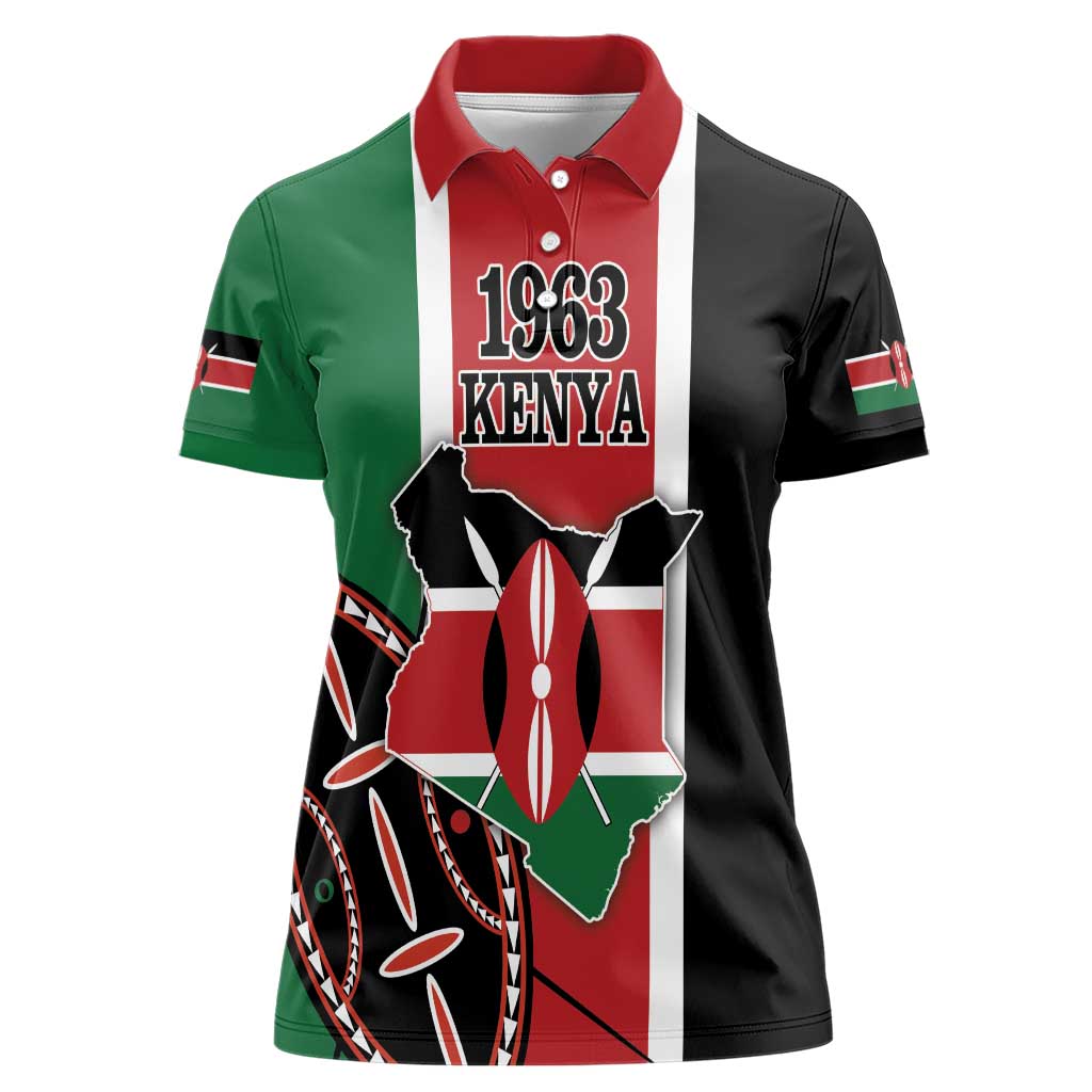 Personalized Kenya Independence Day Women Polo Shirt Let Us All Pull Together - Wonder Print Shop