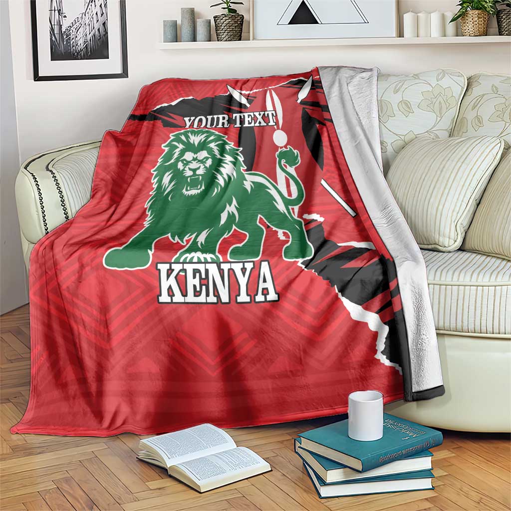 Personalized Kenya Independence Day Blanket Angry Lion - Happy Jamhuri Day 1963