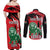 Personalized Kenya Independence Day Couples Matching Off Shoulder Maxi Dress and Long Sleeve Button Shirt Angry Lion - Happy Jamhuri Day 1963 - Wonder Print Shop