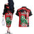 Personalized Kenya Independence Day Couples Matching Off The Shoulder Long Sleeve Dress and Hawaiian Shirt Angry Lion - Happy Jamhuri Day 1963 - Wonder Print Shop