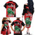 Personalized Kenya Independence Day Family Matching Off The Shoulder Long Sleeve Dress and Hawaiian Shirt Angry Lion - Happy Jamhuri Day 1963 - Wonder Print Shop