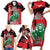 Personalized Kenya Independence Day Family Matching Short Sleeve Bodycon Dress and Hawaiian Shirt Angry Lion - Happy Jamhuri Day 1963 - Wonder Print Shop