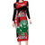 Personalized Kenya Independence Day Long Sleeve Bodycon Dress Angry Lion - Happy Jamhuri Day 1963 - Wonder Print Shop