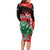 Personalized Kenya Independence Day Long Sleeve Bodycon Dress Angry Lion - Happy Jamhuri Day 1963 - Wonder Print Shop