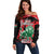 Personalized Kenya Independence Day Off Shoulder Sweater Angry Lion - Happy Jamhuri Day 1963 - Wonder Print Shop