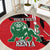 Personalized Kenya Independence Day Round Carpet Angry Lion - Happy Jamhuri Day 1963