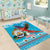 Honduras Christmas Area Rug Scarlet Macaw Feliz Navidad - Wonder Print Shop