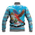 Honduras Christmas Baseball Jacket Scarlet Macaw Feliz Navidad - Wonder Print Shop