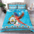 Honduras Christmas Bedding Set Scarlet Macaw Feliz Navidad - Wonder Print Shop