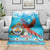 Honduras Christmas Blanket Scarlet Macaw Feliz Navidad