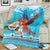 Honduras Christmas Blanket Scarlet Macaw Feliz Navidad