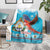 Honduras Christmas Blanket Scarlet Macaw Feliz Navidad