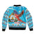 Honduras Christmas Bomber Jacket Scarlet Macaw Feliz Navidad - Wonder Print Shop