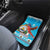 Honduras Christmas Car Mats Scarlet Macaw Feliz Navidad - Wonder Print Shop