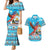 Honduras Christmas Couples Matching Mermaid Dress and Hawaiian Shirt Scarlet Macaw Feliz Navidad - Wonder Print Shop