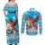 Honduras Christmas Couples Matching Off Shoulder Maxi Dress and Long Sleeve Button Shirt Scarlet Macaw Feliz Navidad - Wonder Print Shop