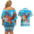 Honduras Christmas Couples Matching Off Shoulder Short Dress and Hawaiian Shirt Scarlet Macaw Feliz Navidad - Wonder Print Shop