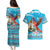 Honduras Christmas Couples Matching Puletasi and Hawaiian Shirt Scarlet Macaw Feliz Navidad - Wonder Print Shop