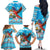 Honduras Christmas Family Matching Off The Shoulder Long Sleeve Dress and Hawaiian Shirt Scarlet Macaw Feliz Navidad - Wonder Print Shop