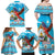 Honduras Christmas Family Matching Off Shoulder Maxi Dress and Hawaiian Shirt Scarlet Macaw Feliz Navidad - Wonder Print Shop