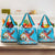 Honduras Christmas Grocery Bag Scarlet Macaw Feliz Navidad