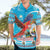 Honduras Christmas Hawaiian Shirt Scarlet Macaw Feliz Navidad - Wonder Print Shop