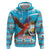 Honduras Christmas Hoodie Scarlet Macaw Feliz Navidad - Wonder Print Shop