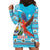 Honduras Christmas Hoodie Dress Scarlet Macaw Feliz Navidad - Wonder Print Shop