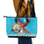 Honduras Christmas Leather Tote Bag Scarlet Macaw Feliz Navidad - Wonder Print Shop