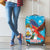 Honduras Christmas Luggage Cover Scarlet Macaw Feliz Navidad - Wonder Print Shop