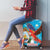 Honduras Christmas Luggage Cover Scarlet Macaw Feliz Navidad - Wonder Print Shop