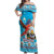 Honduras Christmas Off Shoulder Maxi Dress Scarlet Macaw Feliz Navidad - Wonder Print Shop