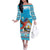 Honduras Christmas Off The Shoulder Long Sleeve Dress Scarlet Macaw Feliz Navidad - Wonder Print Shop