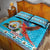 Honduras Christmas Quilt Bed Set Scarlet Macaw Feliz Navidad - Wonder Print Shop