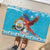 Honduras Christmas Rubber Doormat Scarlet Macaw Feliz Navidad - Wonder Print Shop